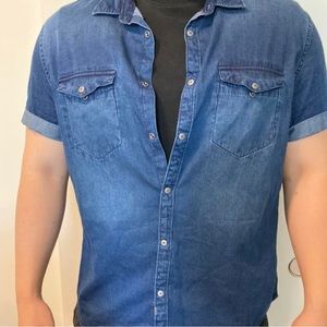 Men’s Calvin Klein Denim Button-Up